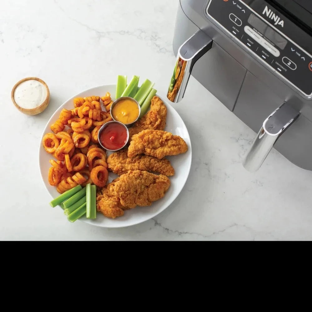 4 in1 8-Quart. 2 Basket Air Fryer