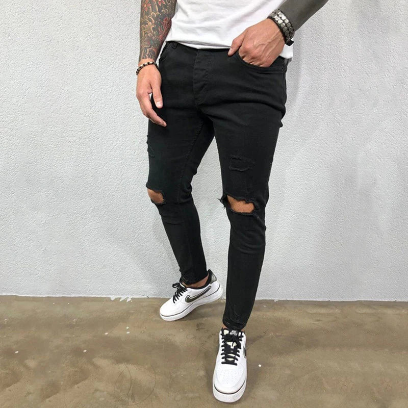 Men Autumn High Quality Fashion Jeans