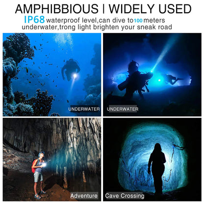 Super bright Diving Flashlight