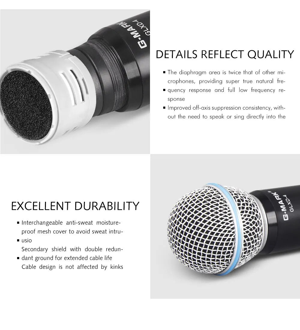 Wireless Professional UHF  Handheld  Microphone