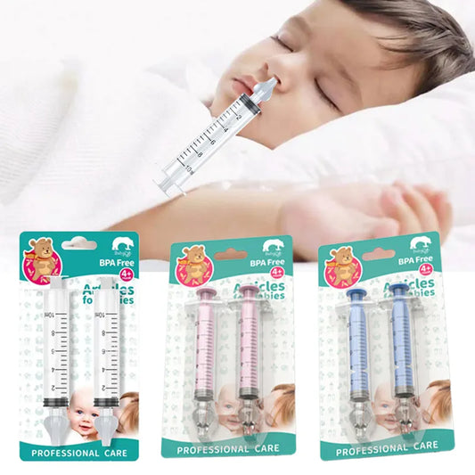 2 Pcs Baby Nose Cleaner Syringe