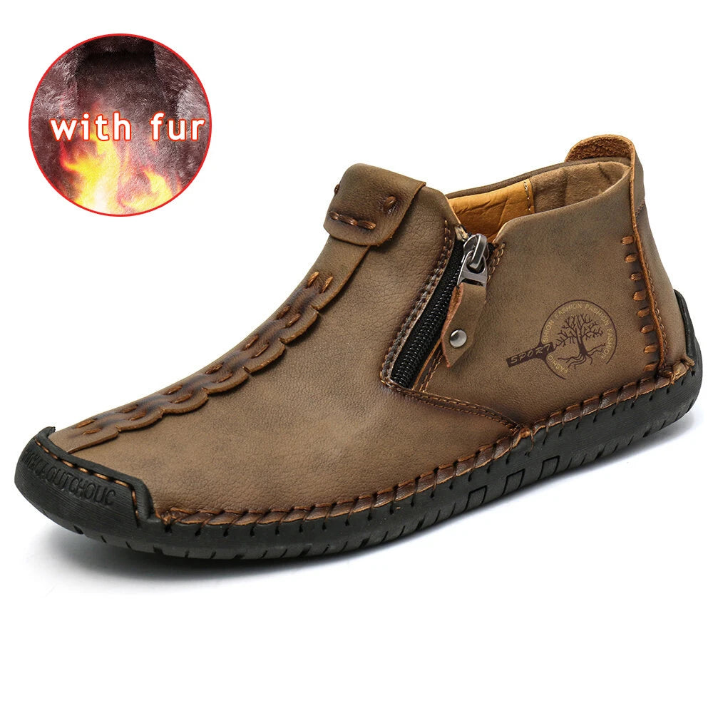 Men Handmade Casual Ankle Boots