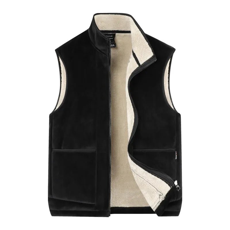 Men Warm Fleece Men Vest Jacket