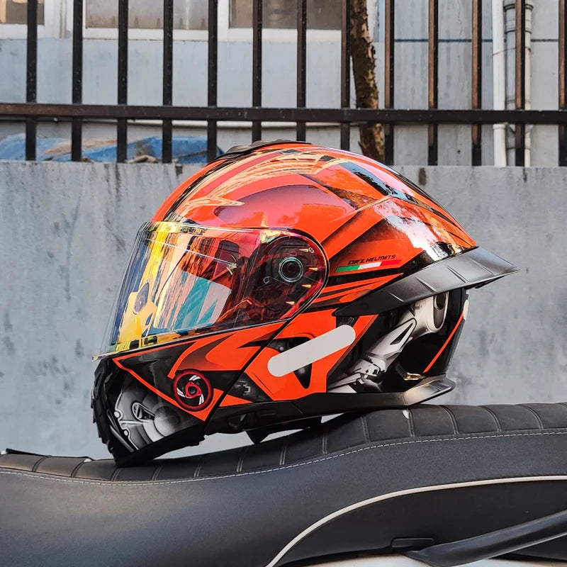 Flip-Up Full Face Motorcycle Helmet