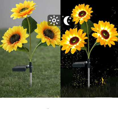 LED Solar Sunflowers Light