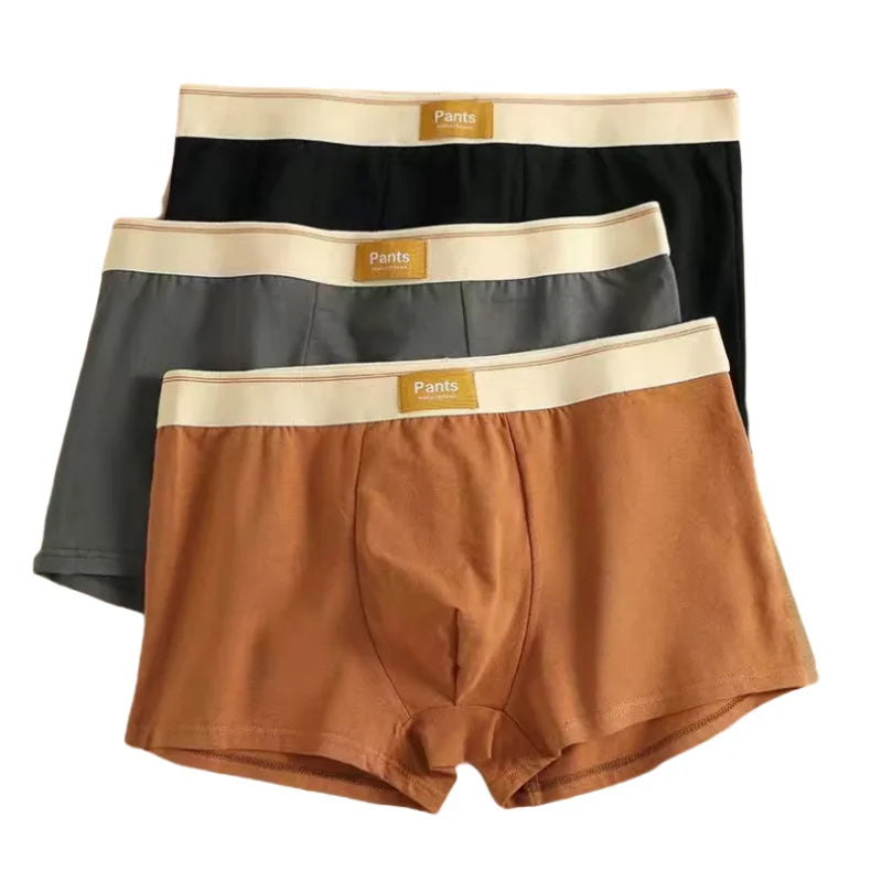 3PCS Cotton Boxer Shorts