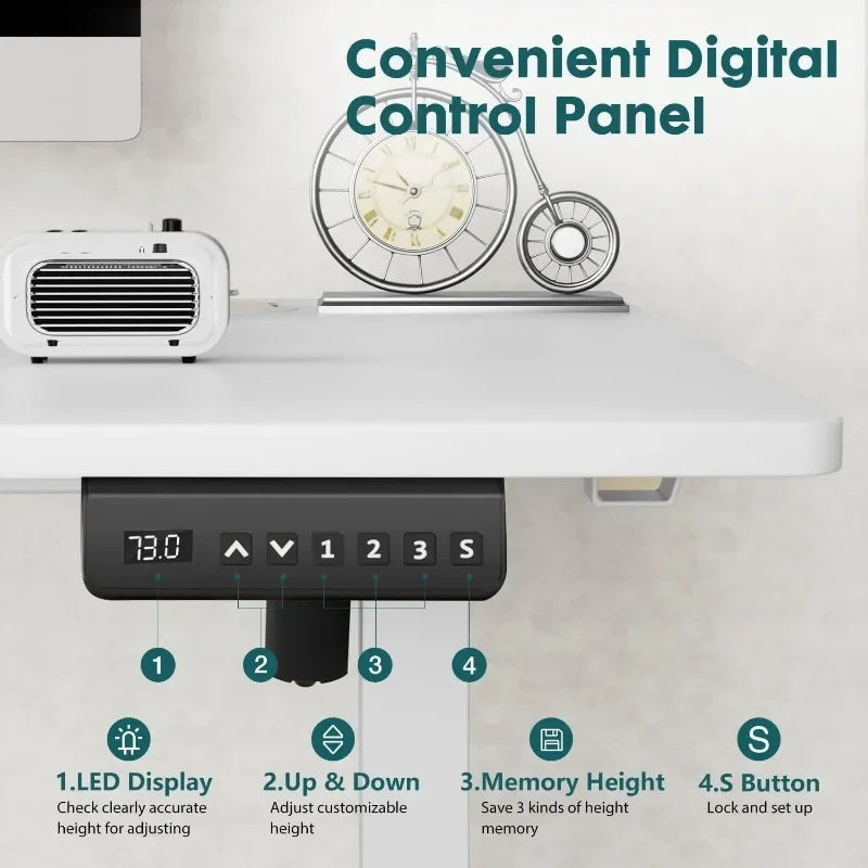 Electric Standing Desk with Memory Preset