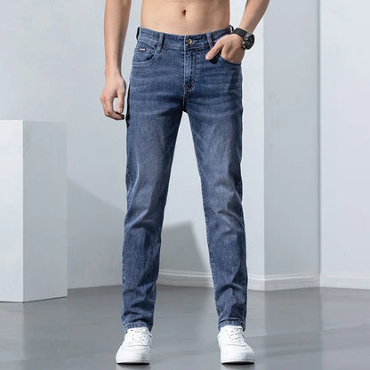 Men Stretch Skinny Cotton Fashion Denim Trousers