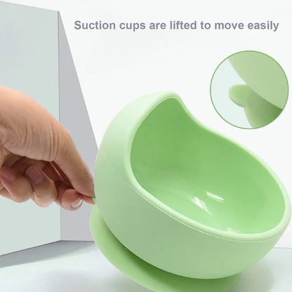 2 Pcs Baby Silicone Food Bowl