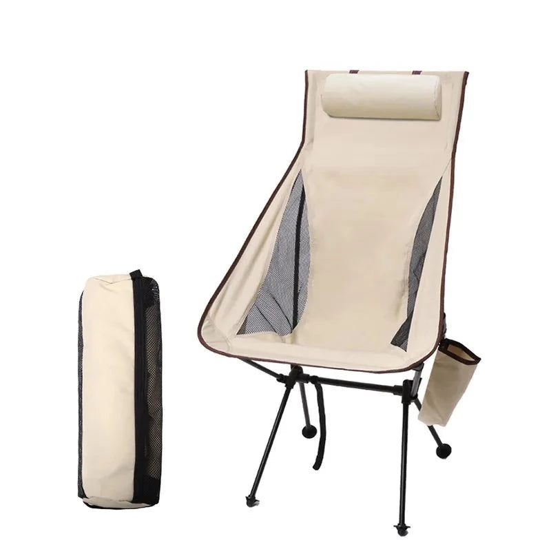 Portable Folding Camping Chair with Headrest