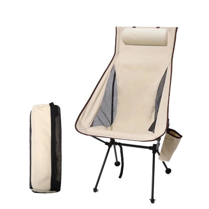 Portable Folding Camping Chair with Headrest