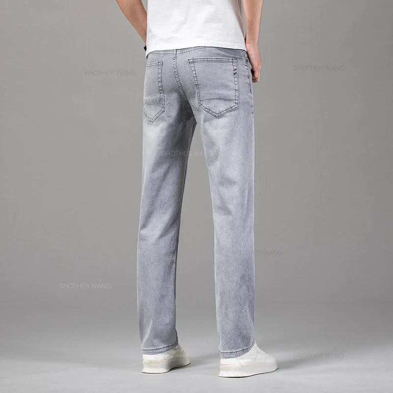 Men's Elastic Cotton Jeans