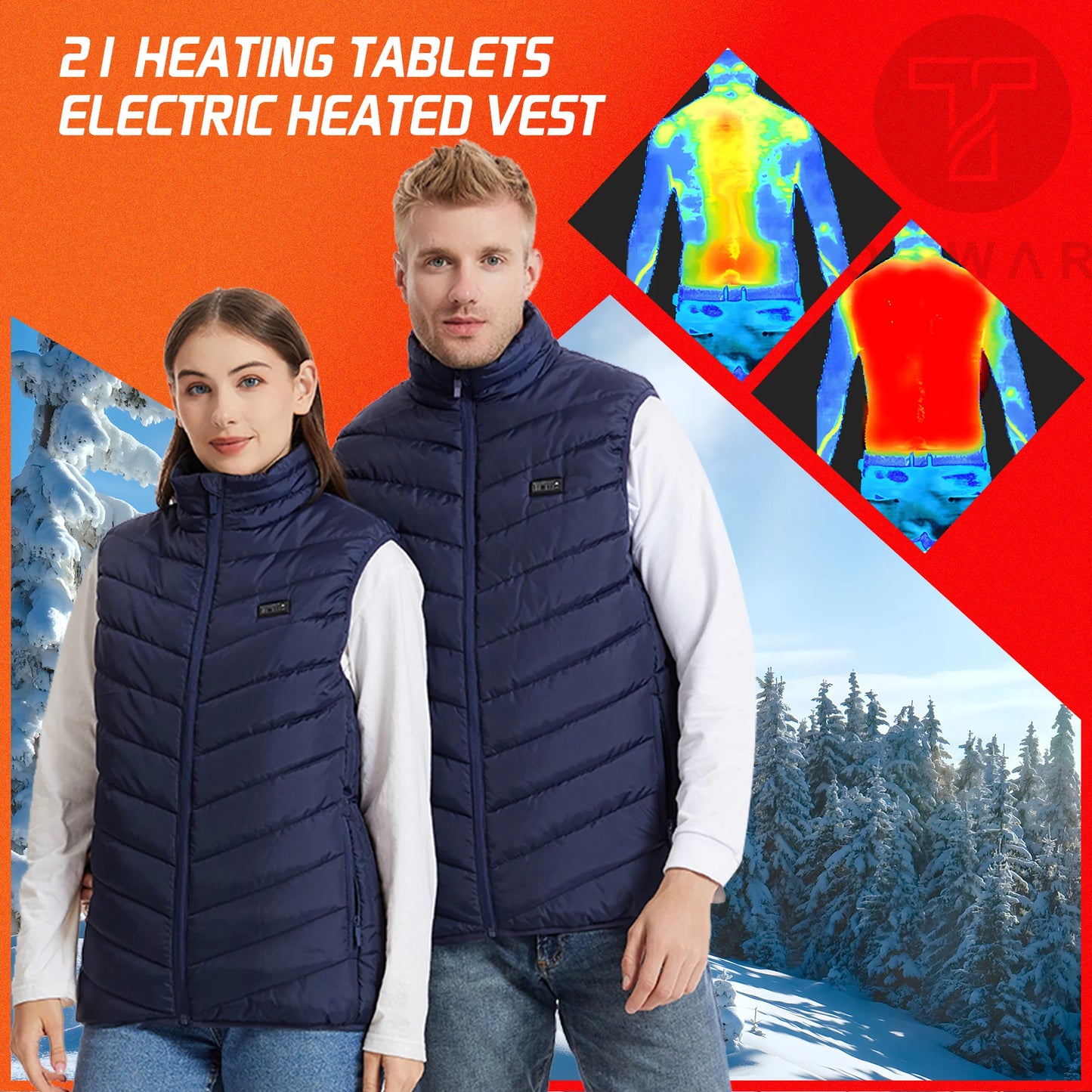 Heated 21-Area Vest