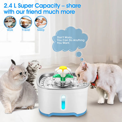 Stainless Steel Automatic Cat Water Fountain