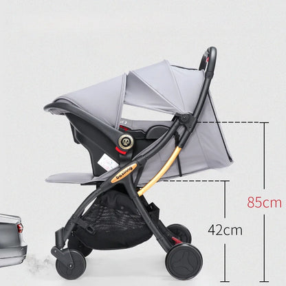 3 In 1 High View Four Wheels Stroller