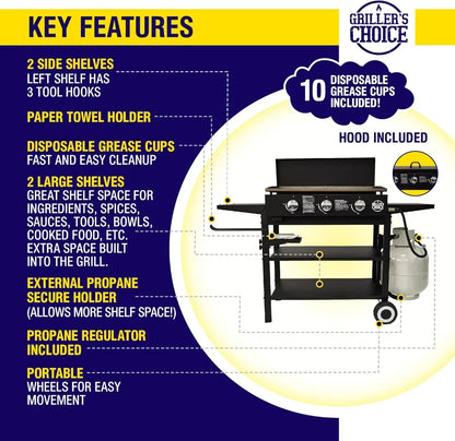 Griller's Choice Outdoor Griddle Grill