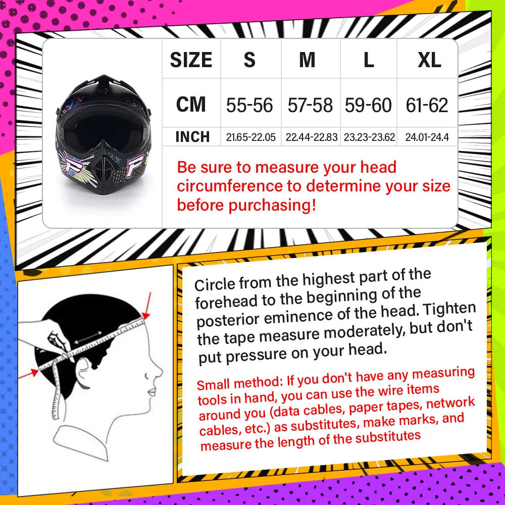 Adult Motocross Helmet All - Terrain Vehicle (UTV/ATV) Full Face Helmet With Helmet Goggles Gloves And Face Shield Matte Model