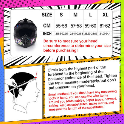 Adult Motocross Helmet All - Terrain Vehicle (UTV/ATV) Full Face Helmet With Helmet Goggles Gloves And Face Shield Matte Model