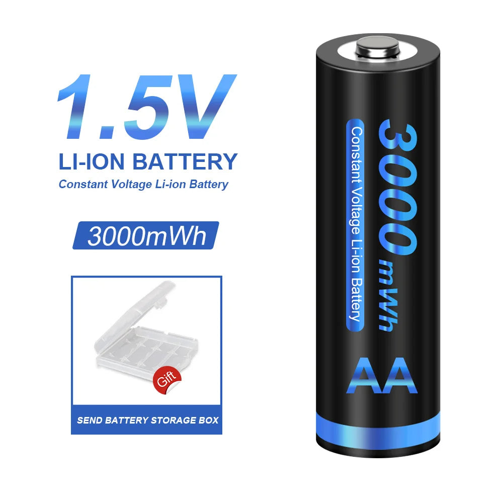 1.5V AA Li ion Rechargeable Battery