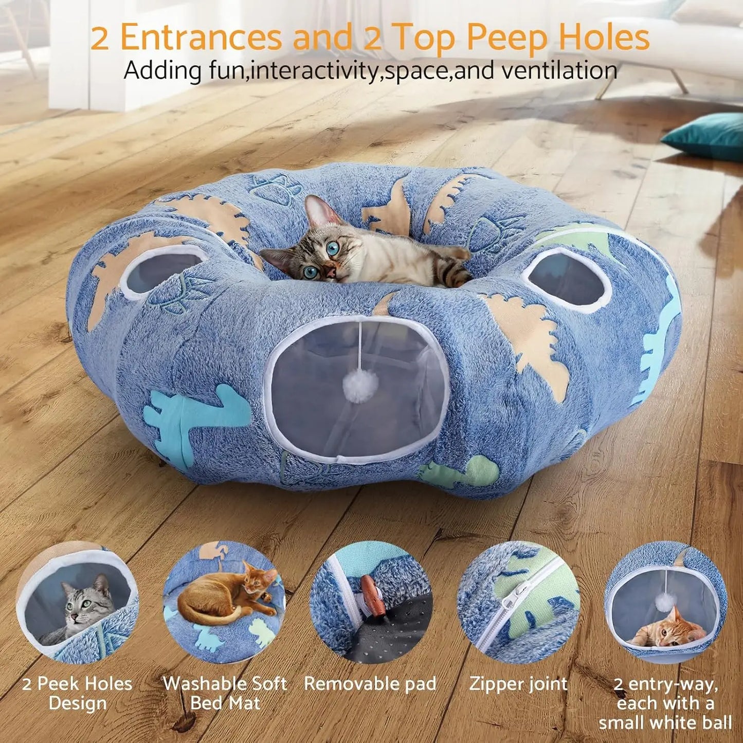 Cat Tunnel Bed