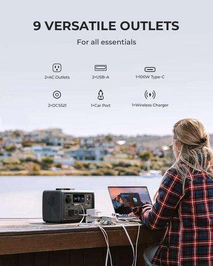 EB3A Portable LiFePO4 Battery Power Station