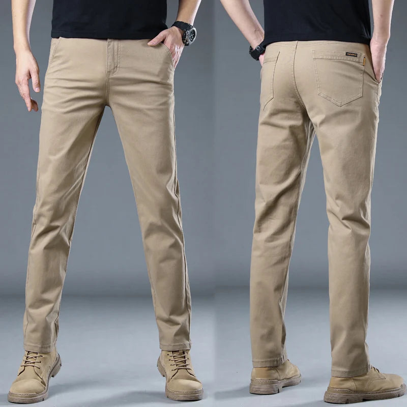 Men's  Classic Slim Business Casual Jeans