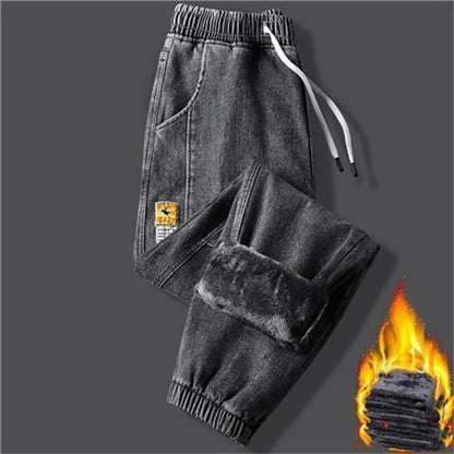 Men's Winter Fleece Warm Denim Pant