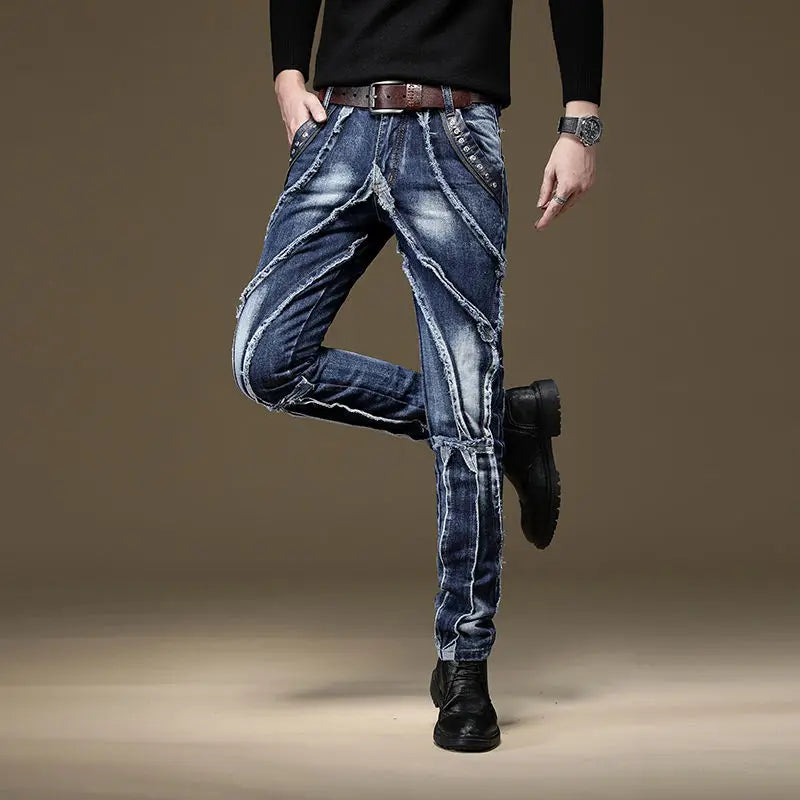 Men’s Light Luxury Slim-fit  Jeans