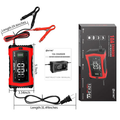 Lithium LiFePO4 10A 12V 24V Battery Charger
