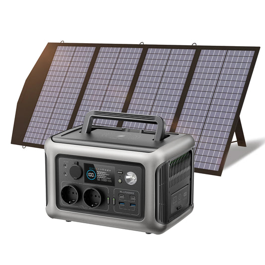 R600 Portable Powerstation with Solarpanel