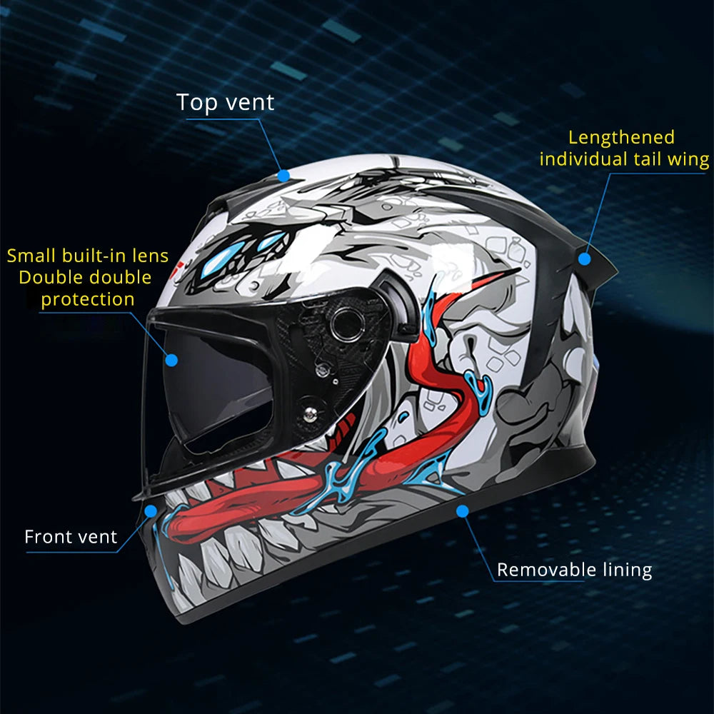 Carbon Fiber Motorcycle Helmet