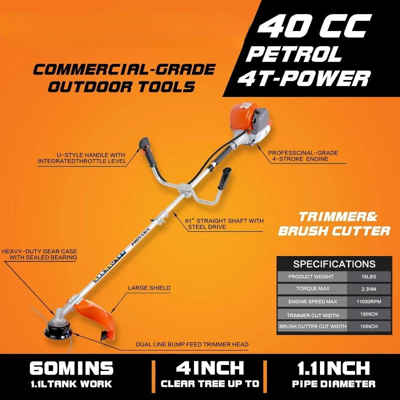 3 in 1 Dual Line Gas String Trimmer and Grass Trimmer