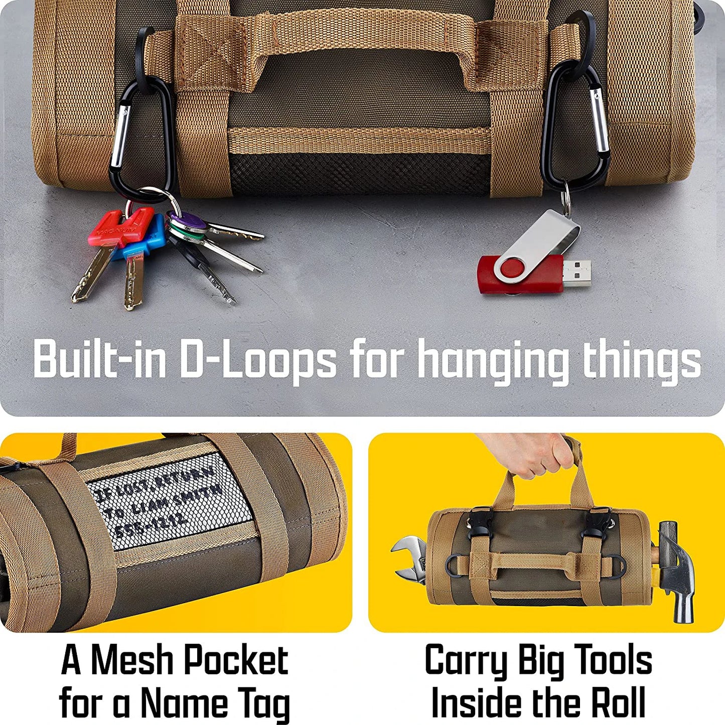 Portable Small Tools Organizer Bag