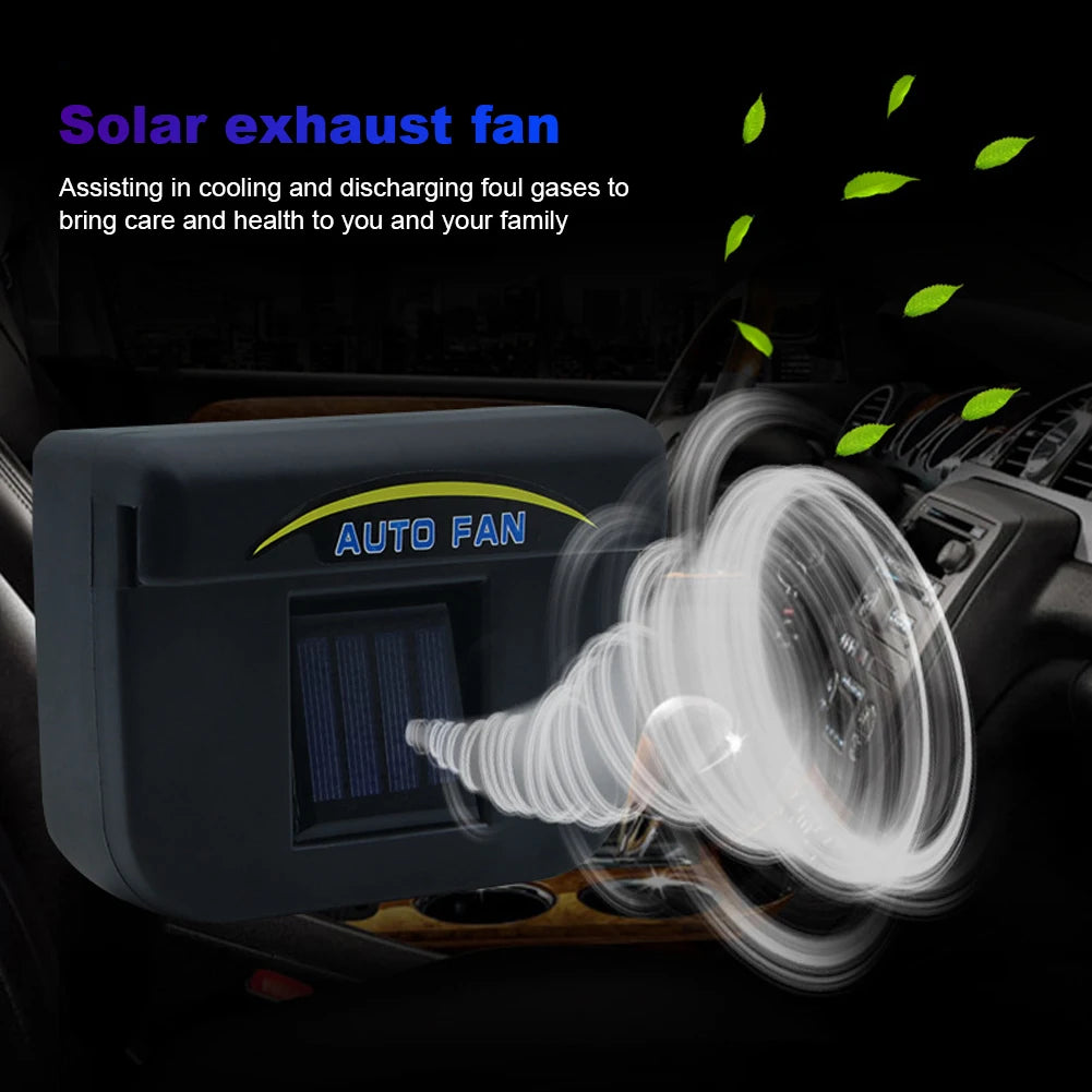 Mini Solar Ventilation Fan for Vehicles