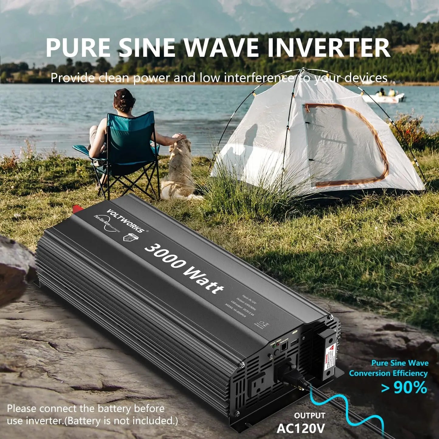 3000Watt 12V Pure Sine Wave Inverter