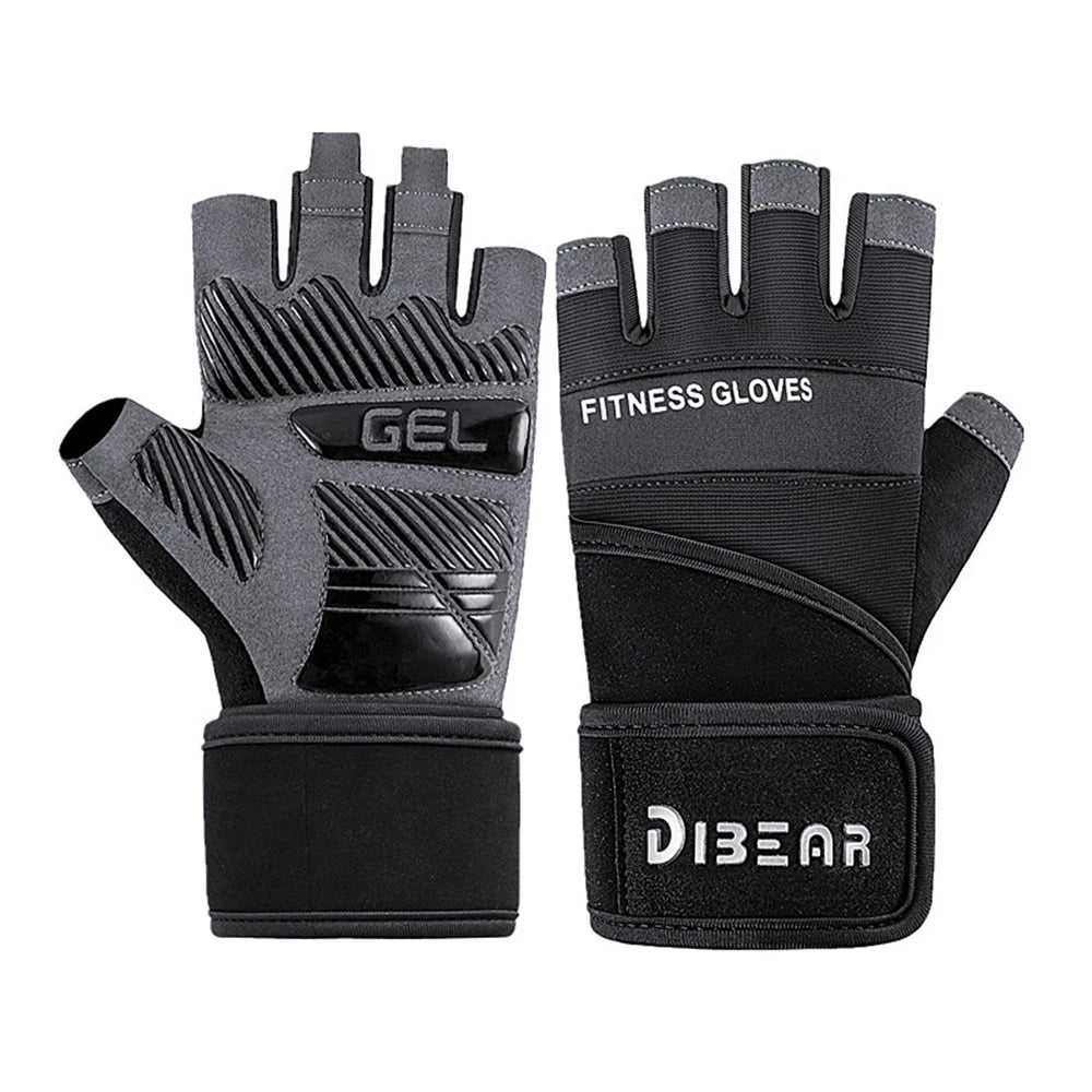 Half Finger Bodybuilding Gym Gloves