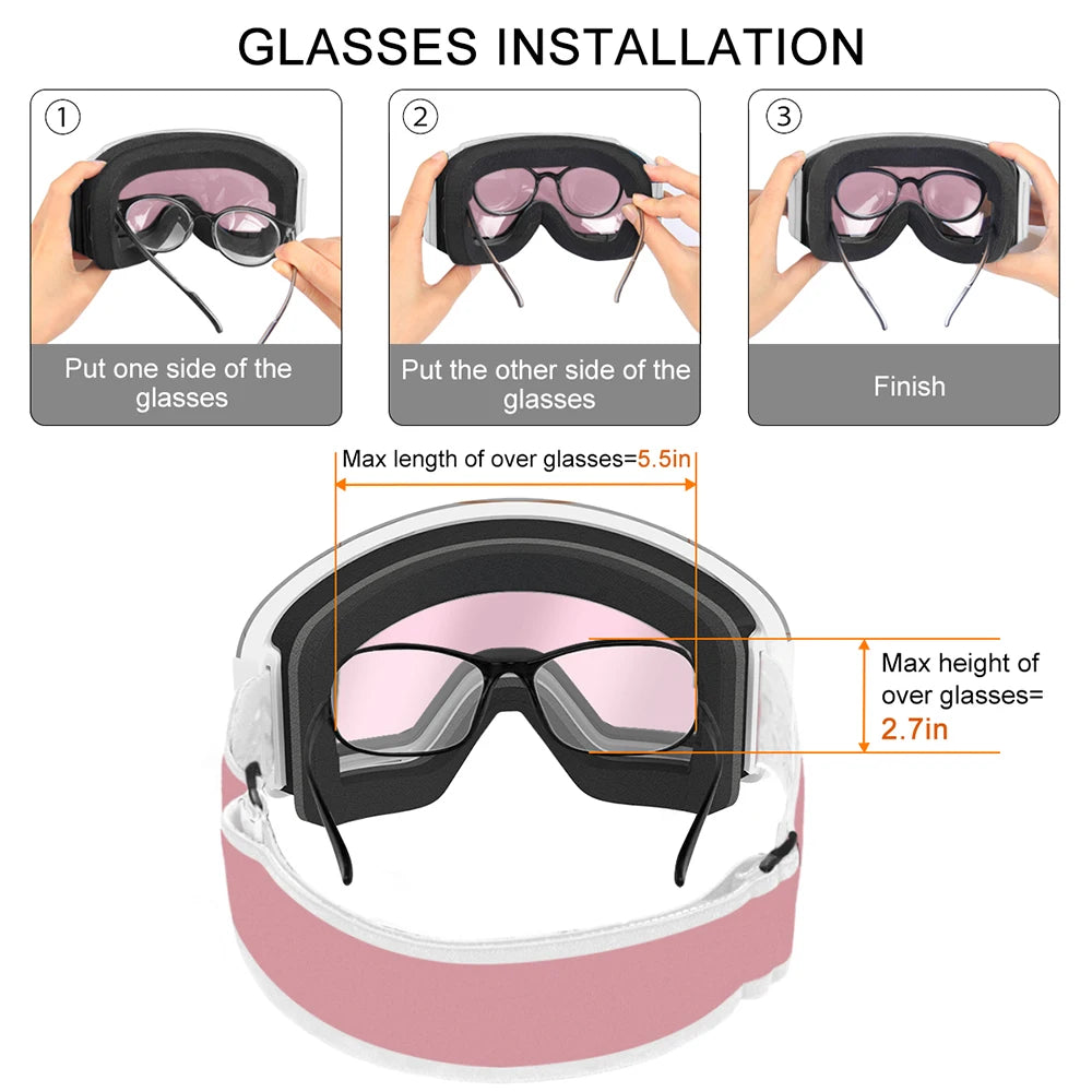 100% UV400 Protection Ski Goggles