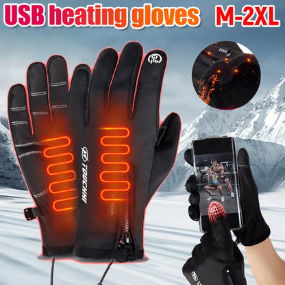 Heated Touch Screen Winter Gloves