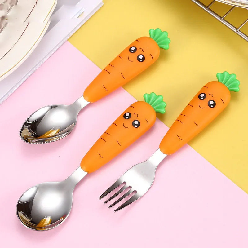 Baby Food Feeding Fork Spoon