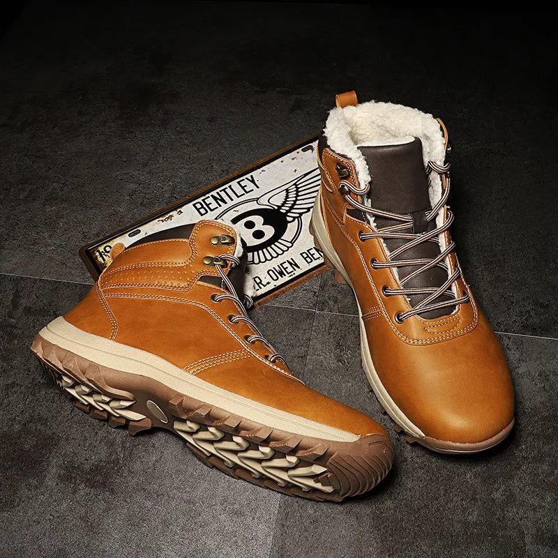 Winter Warm Men Genuine Leather Boots