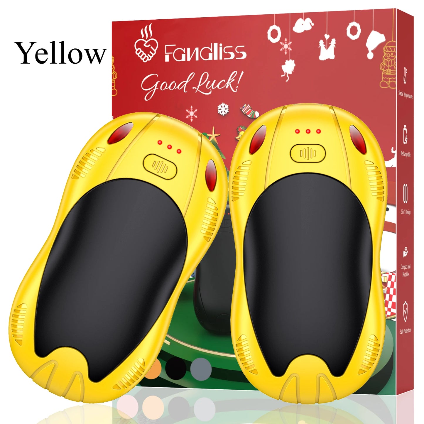 Double Side 3 Levels Rechargeable Hand Warmers