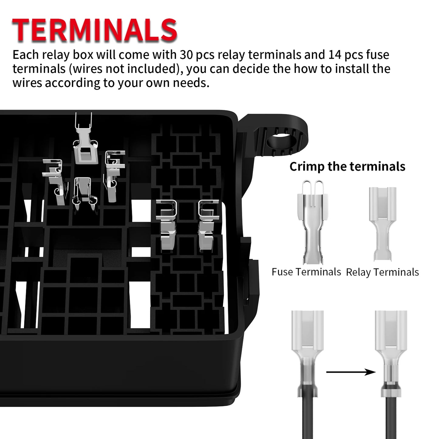 DaierTek 12V 6-Way Relay Fuse Box