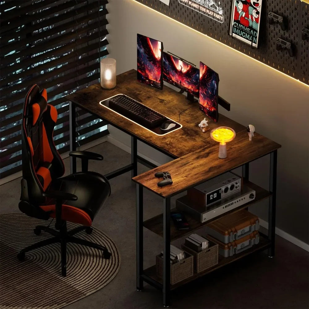 43 Inch L Shaped Computer Desk