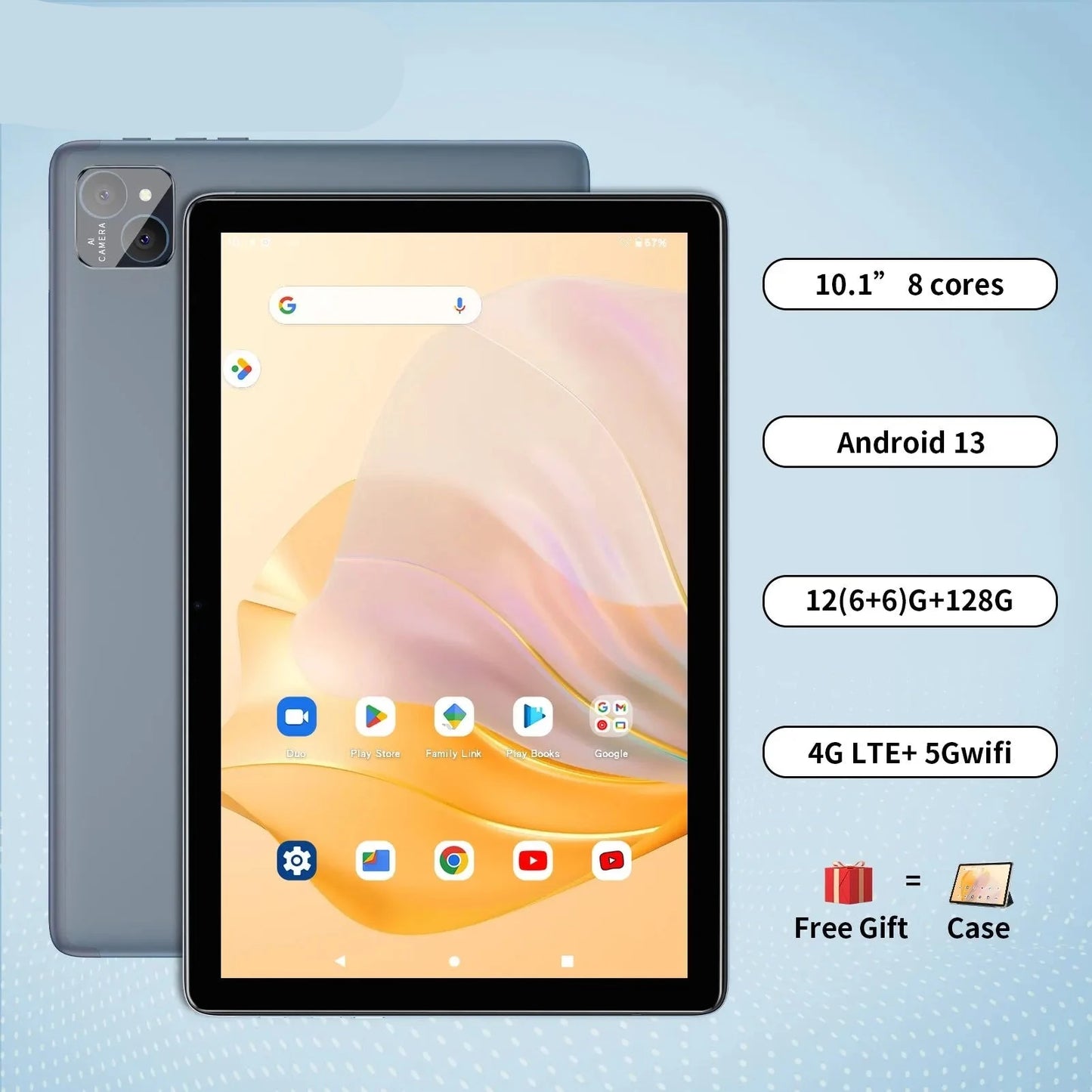 Dual SIM 4G Android 13 Tablet