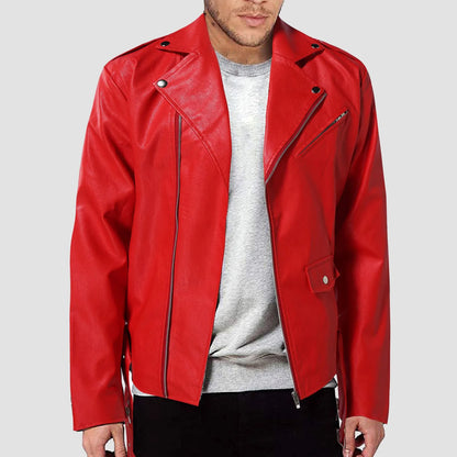 Men Pu Leather Stylish Jacket