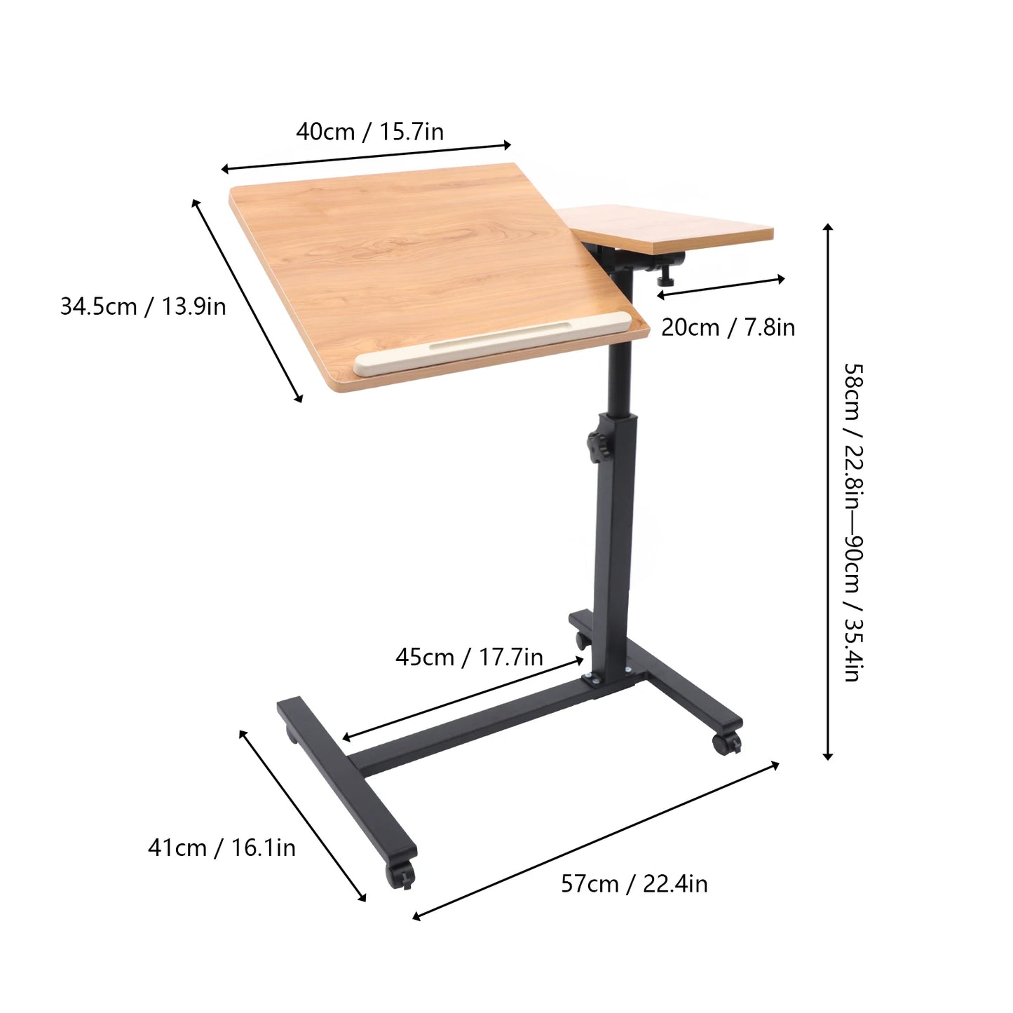 Portable Mobile Lift Computer Folding Desk