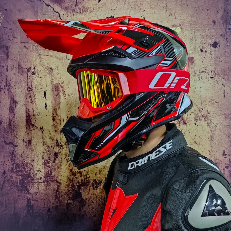 Off-Road Helmet for Motorcycle and Mountain Bike