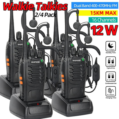 BF-888S 12W Walkie Talkie