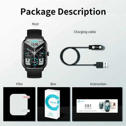 C61  Full Screen Smartwatch