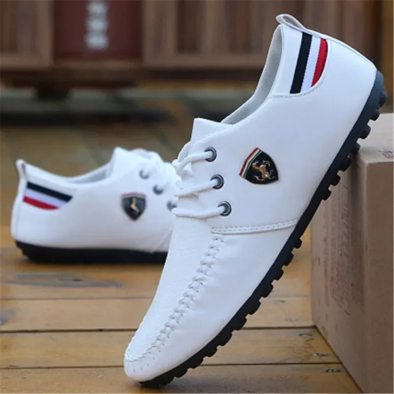 Men Casual Leather Loafers Shoes